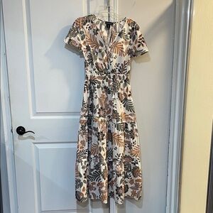 Floral Print Midi Dress